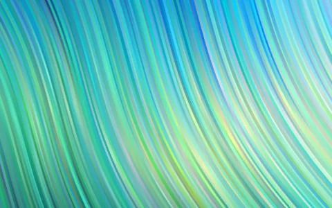 Light Blue, Yellow vector pattern with lava shapes. Stock Illustration