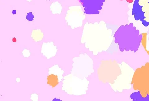 Light Blue, Yellow vector pattern with random forms. Illustrazione stock