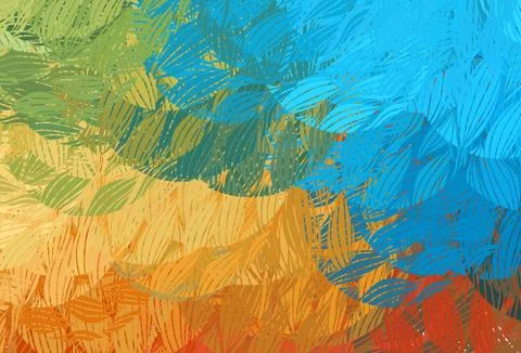 Light Blue, Yellow vector pattern with random forms. Stock Illustration