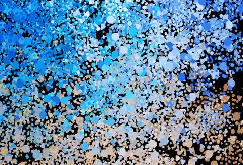 Light Blue, Yellow vector pattern with random forms. イラスト素材