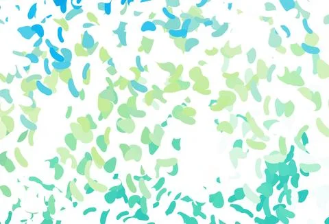 Light Blue, Yellow vector pattern with chaotic shapes. Stock Illustration