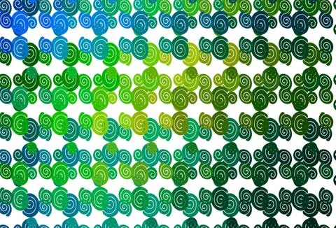 Light Blue, Yellow vector pattern with liquid shapes. イラスト素材