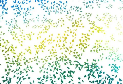 Light Blue, Yellow vector pattern with chaotic shapes. Stock Illustration