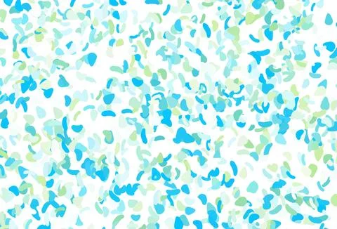Light blue, yellow vector pattern with chaotic shapes. Illustrazione stock
