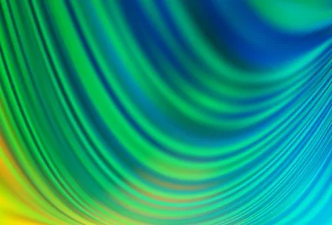 Light Blue, Yellow vector pattern with bubble shapes. Stock Illustration