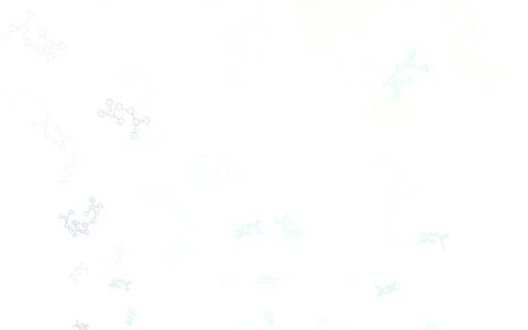 Light Blue, Yellow vector pattern with artificial intelligence network. Stockillustratie