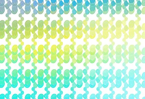 Light Blue, Yellow vector pattern with liquid shapes. Stock Illustration
