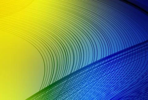 Light Blue, Yellow vector pattern with wry lines. 스톡 일러스트