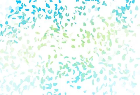 Light blue, yellow vector pattern with chaotic shapes. Stock Illustration