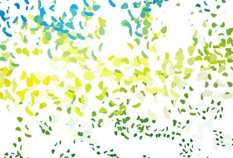 Light Blue, Yellow vector pattern with chaotic shapes. Stock Illustration