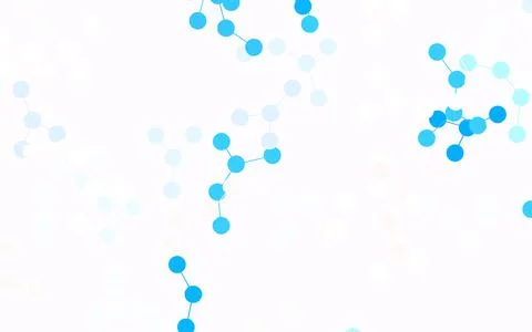 Light Blue, Yellow vector pattern with artificial intelligence network. Illustrazione stock