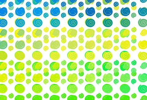 Light Blue, Yellow vector pattern with lamp shapes. Stock Illustration