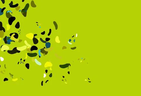 Light Blue, Yellow vector pattern with chaotic shapes. Stock Illustration