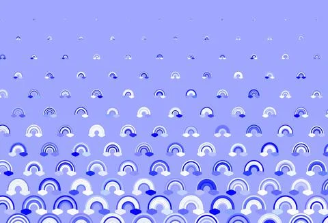 Light Blue, Yellow vector pattern with rainbow elements. Illustrazione stock