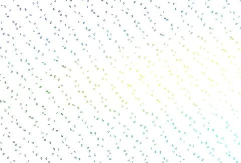 Light Blue, Yellow vector pattern with music elements. Illustrazione stock