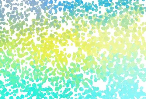 Light Blue, Yellow vector pattern with liquid shapes. Stock Illustration