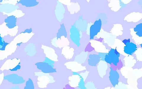 Light Blue, Yellow vector pattern with random forms. Stock Illustration