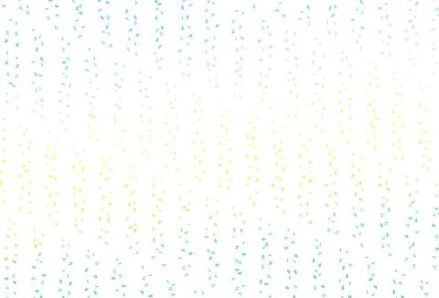 Light Blue, Yellow vector pattern with music elements. Stock Illustration