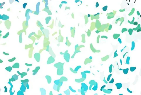 Light Blue, Yellow vector pattern with chaotic shapes. Illustrazione stock