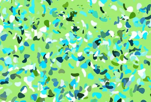 Light blue, yellow vector pattern with chaotic shapes. Stock Illustration