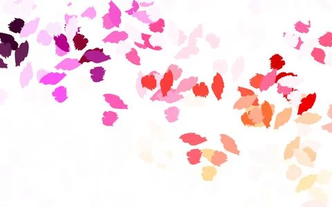 Light Blue, Yellow vector pattern with random forms. Illustrazione stock