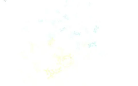 Light Blue, Yellow vector pattern with artificial intelligence network. Illustrazione stock