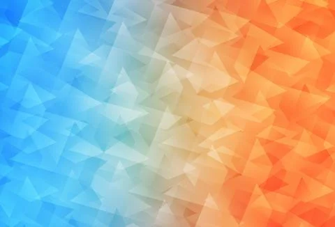 Light Blue, Yellow vector pattern in square style. Stock Illustration