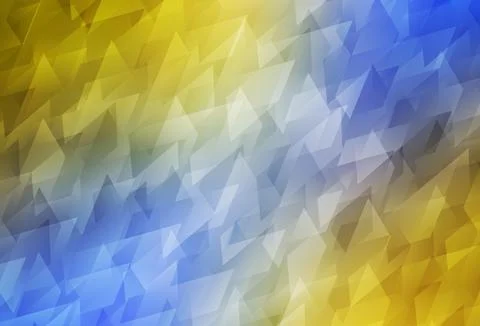 Light Blue, Yellow vector pattern in square style. 스톡 일러스트