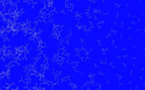 Light Blue, Yellow vector pattern with artificial intelligence network. Stock Illustration