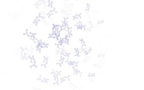 Light Blue, Yellow vector pattern with artificial intelligence network. Stock Illustration