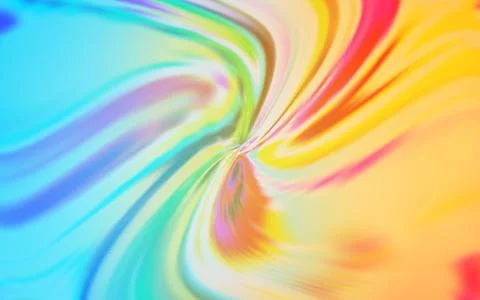 Light Blue, Yellow vector pattern with bent lines. Stock Illustration