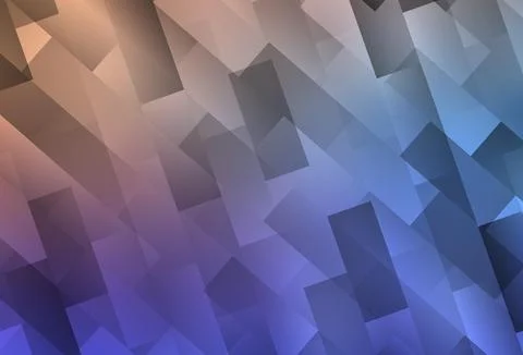 Light Blue, Yellow vector pattern in square style. Stock Illustration