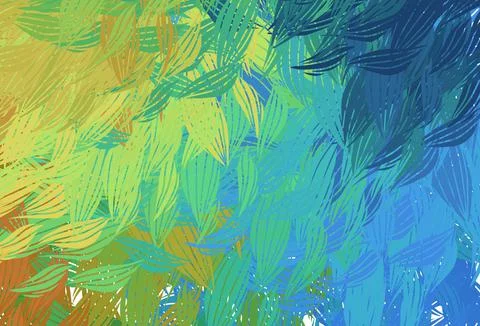 Light Blue, Yellow vector pattern with random forms. Stock Illustration