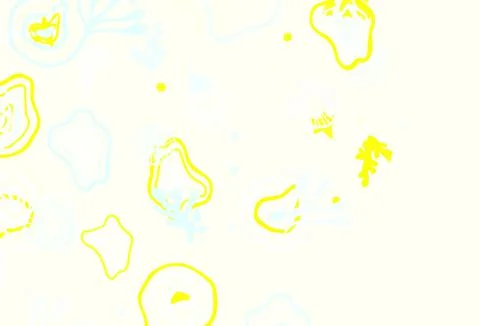 Light Blue, Yellow vector pattern with random forms. Stock Illustration