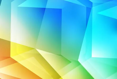 Light Blue, Yellow vector pattern with colorful hexagons. Illustrazione stock