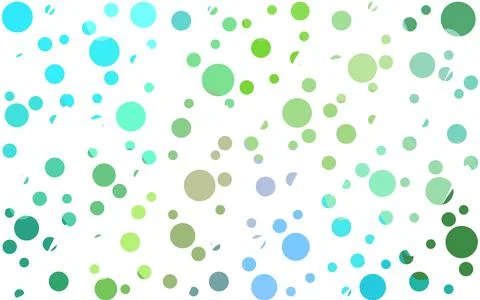 Light Blue, Yellow vector pattern of geometric circle shapes. Stock Illustration