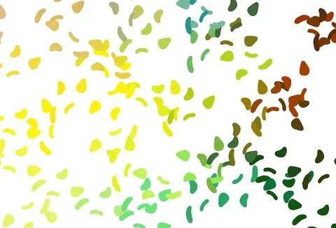 Light Blue, Yellow vector pattern with chaotic shapes. Stock Illustration