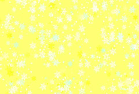 Light Blue, Yellow vector pattern with christmas snowflakes. Stock Illustration
