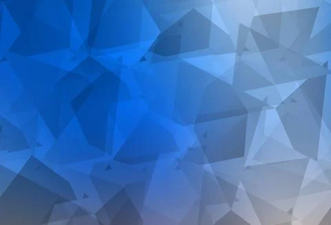 Light Blue, Yellow vector pattern with random polygonals. Stock Illustration