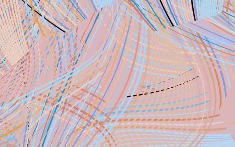 Light Blue, Yellow vector pattern with random forms. 스톡 일러스트