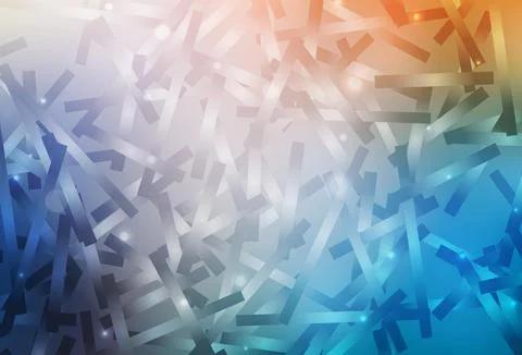 Light Blue, Yellow vector pattern with sharp lines. Stock Illustration