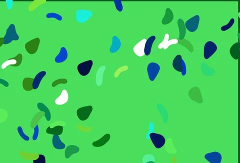 Light Blue, Yellow vector pattern with chaotic shapes. Stock Illustration