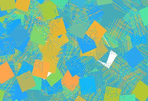 Light Blue, Yellow vector pattern with polygonal style with circles. 스톡 일러스트