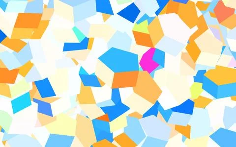 Light Blue, Yellow vector pattern with colorful hexagons. Illustrazione stock