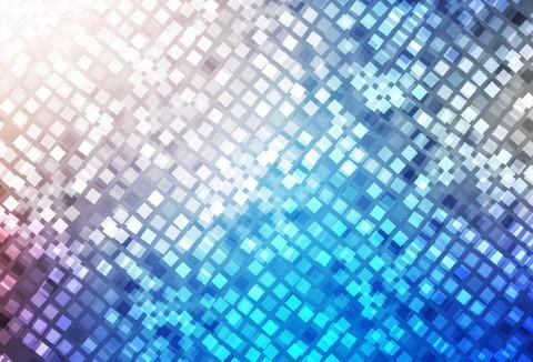 Light Blue, Yellow vector pattern in square style. Stock Illustration