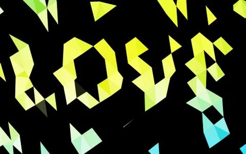 Light Blue, Yellow vector polygonal background. 스톡 일러스트