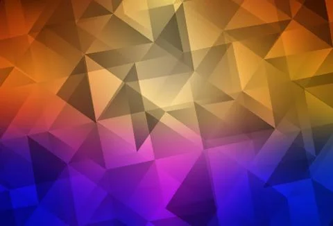 Light Blue, Yellow vector polygonal pattern. Stockillustratie