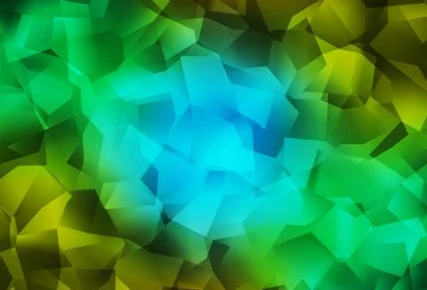 Light Blue, Yellow vector polygonal pattern. Stock Illustration