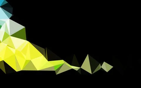 Light Blue, Yellow vector polygonal pattern. イラスト素材