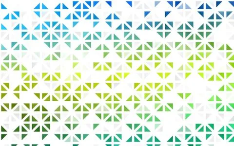 Light Blue, Yellow vector seamless texture in triangular style. Illustrazione stock